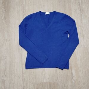 TSE Royal Blue V-Neck Sweater